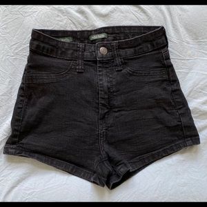 Black High Waist Shorts